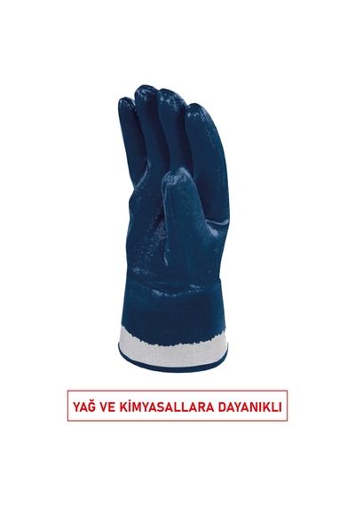 N1175 Nitril Tam Kaplama İş Eldiveni Petrolcü Tipi No:10