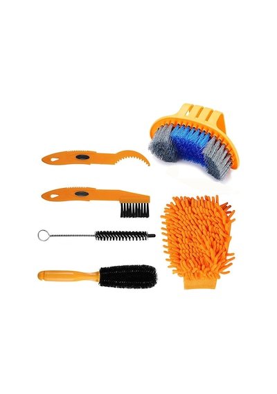 Bisiklet Temizleme Fırçası Aracı Bisiklet Temizleme Araç Seti Bisiklet Zincir Bakım Aracı Zincir Temizleyici Çok Renkli
