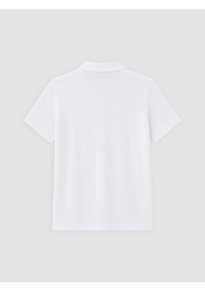 Lcw Comfort Beyaz Polo Yaka Kadın Pike Tişört