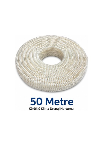 50 Metre Körüklü Klima Drenaj Hortumu Gri