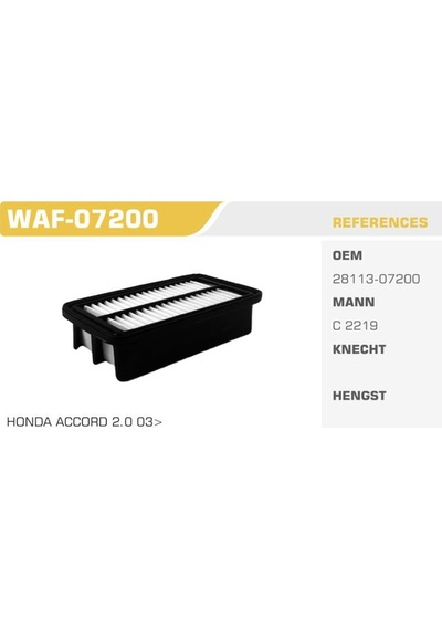 WINKEL WAF-07200 WINKEL HAVA FİLTRESİ PICANTO 04-11 1.1 CRDI