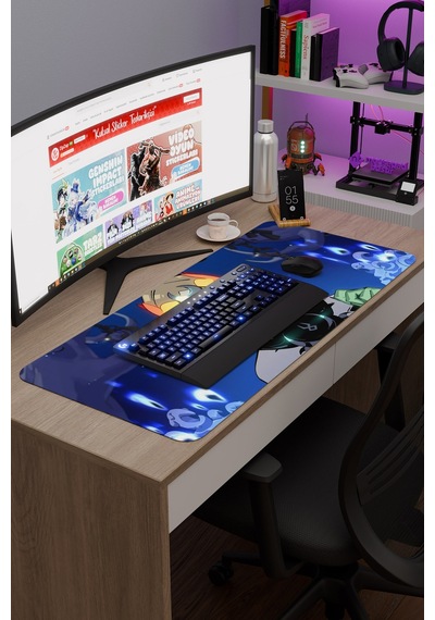 Hades 2 Kaymaz Dikişli Kauçuk Oyuncu Mousepad V3 - 90x40 Xxl Gaming Mouse Pad Fare Altlığı