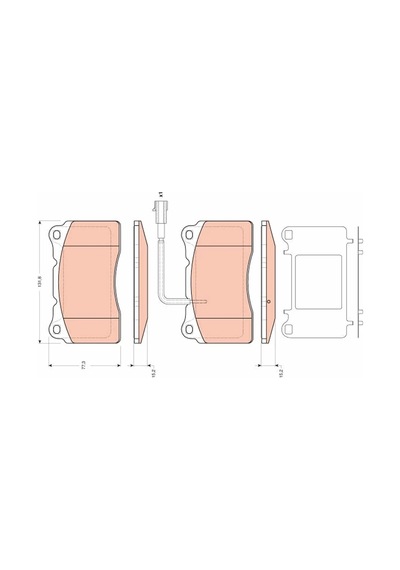 Fren Balatası - Alfa Romeo 156 - Trw-gdb1645