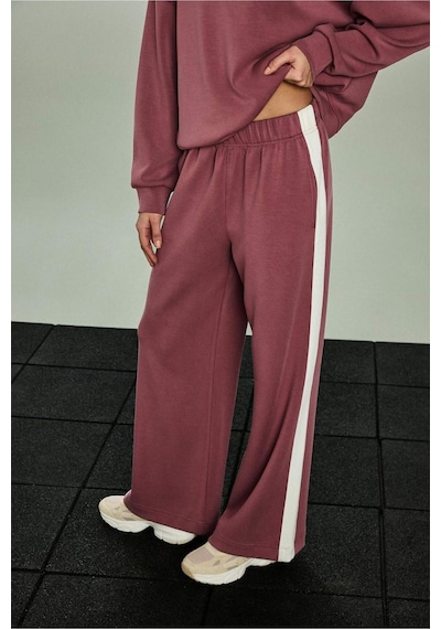 Defacto Wıde Leg Cepli Geniş Paça Uzun Modal Sporcu Pantolon F8360ax26spbr252 Bordo-br252