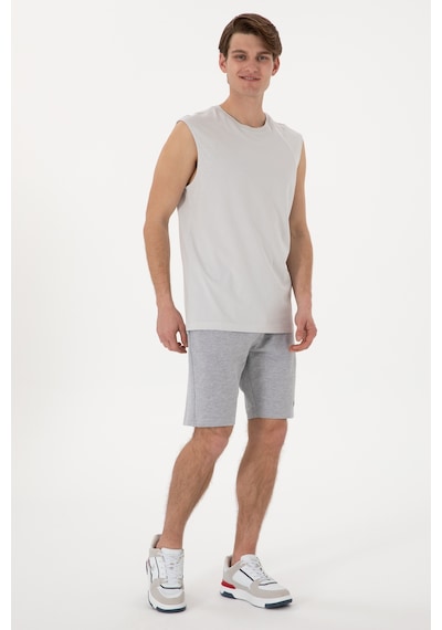 U.s. Polo Assn. Erkek Gri Melanj Şort Örme 50305933-vr086 GRI MELANJ