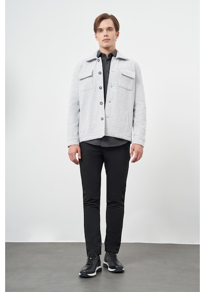 İmza Gri Örme Polo Yaka Jakarlı Desen Yırtmaçsız Astarsız Slim Fit Classic Mont 1007245161 Gri İmza Gri Örme Polo Yaka Jakarlı Desen Yırtmaçsız Astarsız Slim Fit Classic Mont 1007245161 Gri