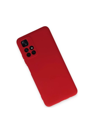 Newface Xiaomi Redmi Note 11t Kılıf Nano İçi Kadife Silikon - Kırmızı