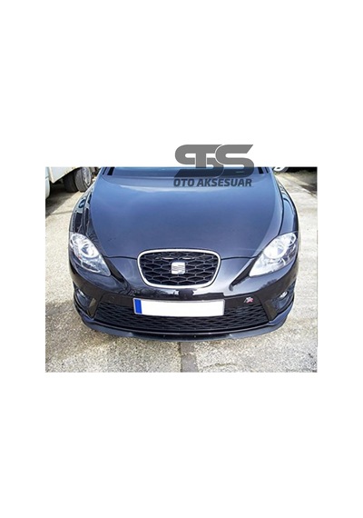 Seat Leon Mk2 Cupra R Uyumlu Ön Lip Mat Siyah Ön Tampon Lip (Sts Oto Aksesuar) (01)