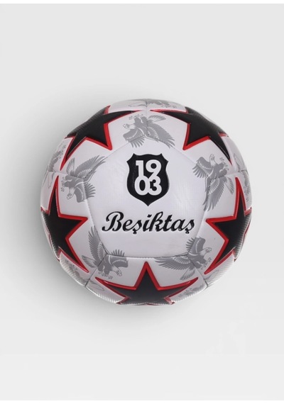 Lisanslı Taraftar Serisi Futbol Topu No5 4 Büyükler Desenli Futbol Topu Beşiktaş