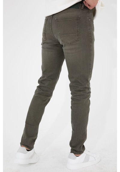 HLT Jeans Açık Haki Erkek Slim Fit Dar Kesim Esnek Likralı Denim Jeans Kot Pantolon 001