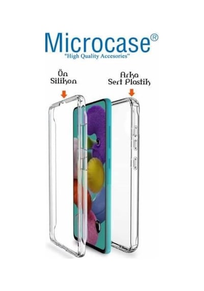 Microcase Huawei P Smart 2021 360 Ön Arka Full Cover Seffaf Kilif 542156888