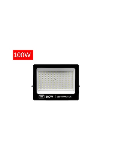 100w Led Projektör Beyaz Işık 6500k Slim Led Projektör