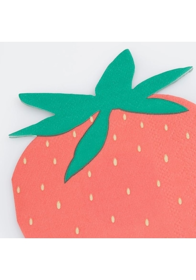 - Strawberry Napkins - Çilek Peçeteler X16