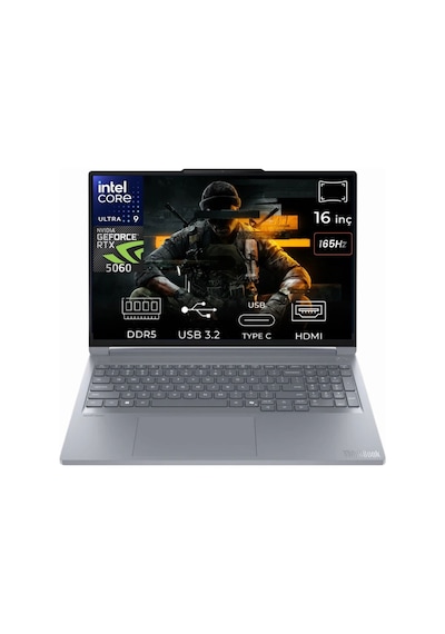 Lenovo ThinkBook 16p G6 IAX 21R0001JTX-K06 Ultra 9 275HX 64 GB 2 TB SSD RTX5060 16" Free Dos Dizüstü Bilgisayar