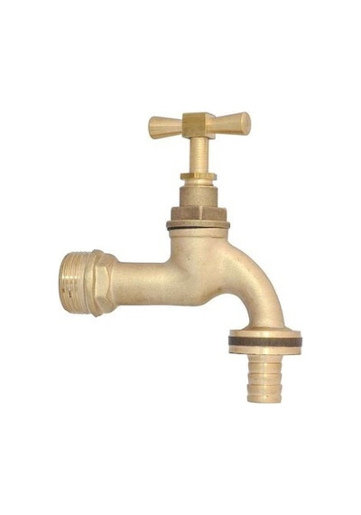 Rekorlu Bahçe & Lavabo Sarı Terkos Musluk 1/2