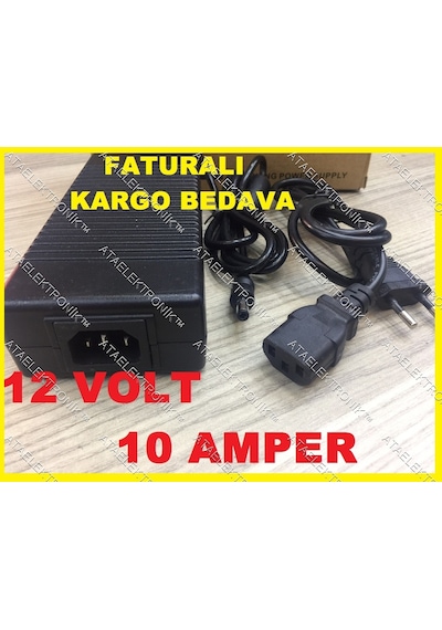 12 Volt 1 2 3 5 7 10 Amper Adaptör Kamera Led Adaptörü Plastik