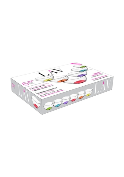 Lav Vira Cam Çorba Kasesi 6'lı Küçük Boy 310 ml Karışık Renkli (Salata/Tatlı/Kahvaltı/Çerez Kasesi)