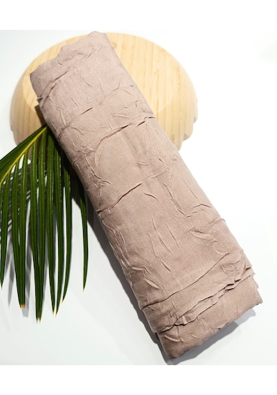 Monalisa Home Lüks Gösterişli Renkli Bambu Kraş Şal Çok Renkli