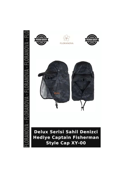 Floranova Delux Serisi Sahil Denizci Hediye Captain Fisherman Style Cap Xy-00 Çok Renkli