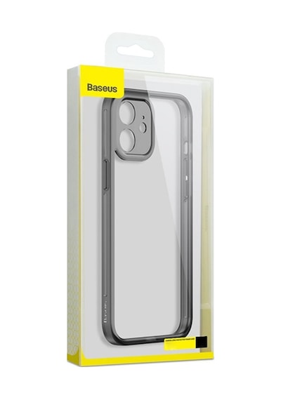 Baseus Apple Uyumlu iPhone 12 Mini Kamera Lens Koruyuculu Frame Kilif 155800175 - Renk / Siyah