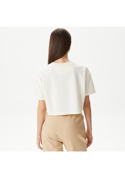 United4 Unıted4 Kadın Krem Crop T-shirt