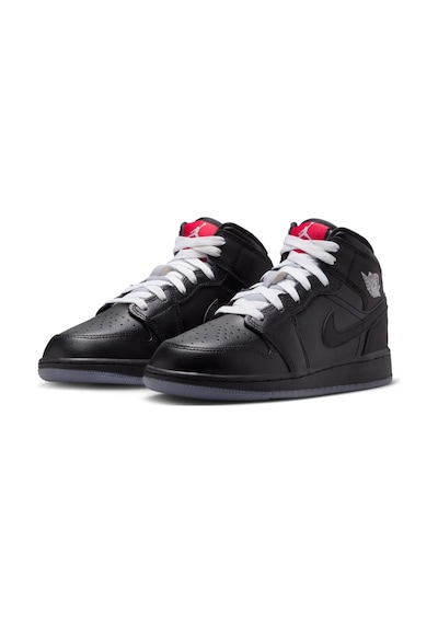 Nike Air Jordan 1 Mid Bg Çocuk Basketbol Ayakkabısı Siyah