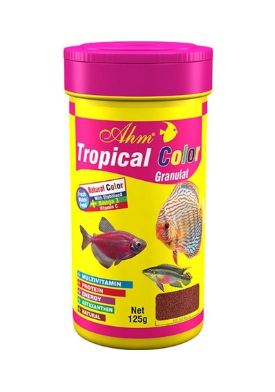 Ahm Tropical Colour Granulat Süs Balıkları Yemi 100 Ml