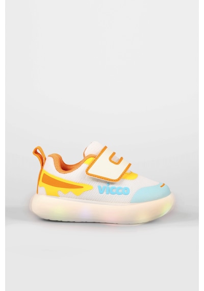 Vicco Melodic Işıklı Erkek Okul Öncesi Beyaz/mavi Sneaker Beyaz - Mavi