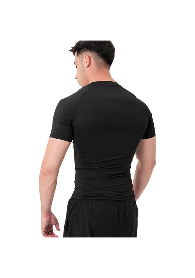 Musclecloth Tech Kısa Kollu T-shirt Siyah Siyah
