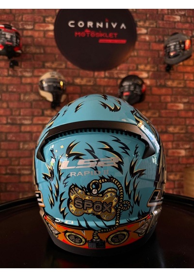 Rapıd 2 Neo Mavi-mor Kask Siyah