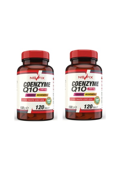 Coenzyme Q10 200 Mg Koenzim Q10 120 Tablet 2 Kutu