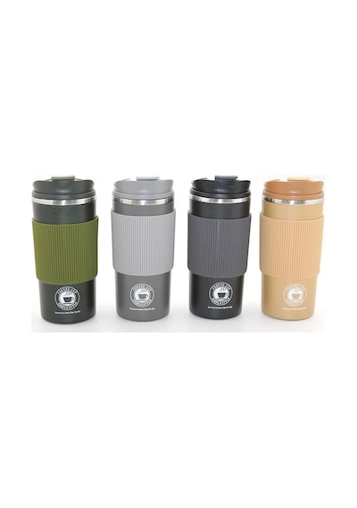 500ml Paslanmaz Çelik Termos Mug - Sızdırmaz Kapaklı Çift Katmanlı Termos Alk3133 Diğer