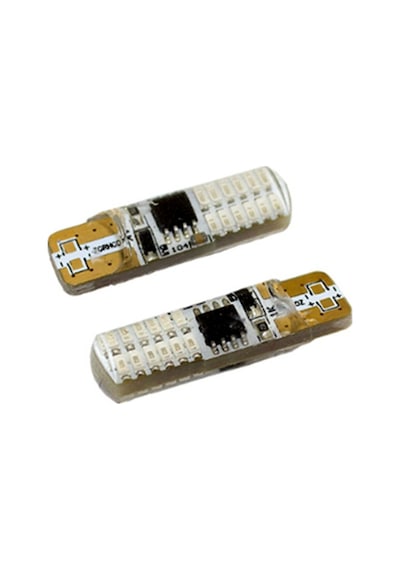 Led Ampul T10-12smd Çakarlı Mavi 2'li Set 12v