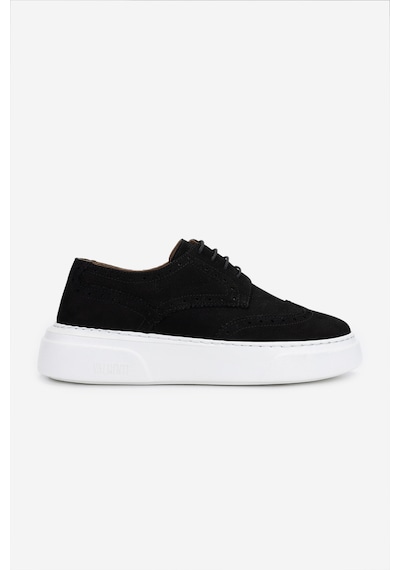 Valmenti Erkek Hakiki Deri Siyah Nubuk Sneakers & Spor Ayakkabı 871 1207 Erk Erk Y25 Sıyah Nbk Siyah