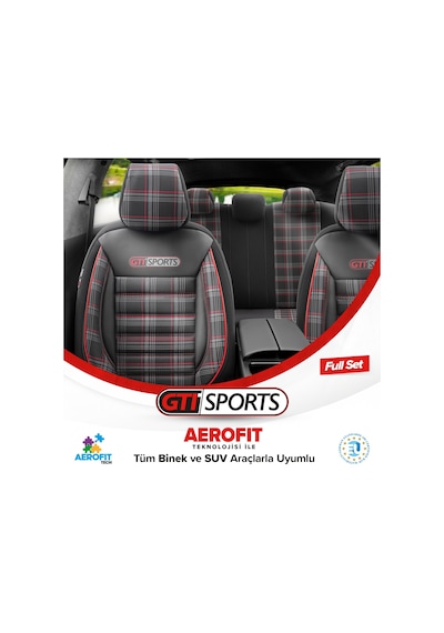 Otom Gti Sports Design Ekstra Destekli Oto Koltuk Kılıfı 553166328