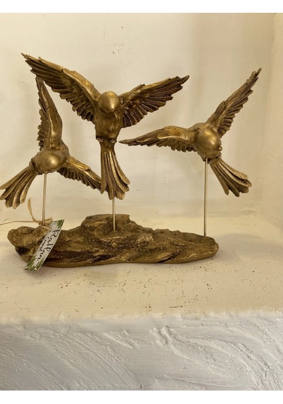 Kırlangıç Ebabil Kuşları Biblo Gold