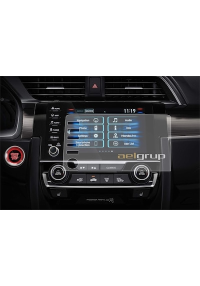 Honda Civic Makyajlı Kasa Fc5 Navigasyon Temperli Ekran Koruyucu