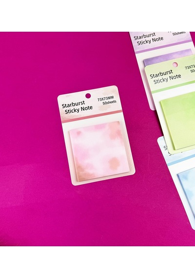 Tr Yıldız Patlaması Tasarımlı Şeffaf Post-it