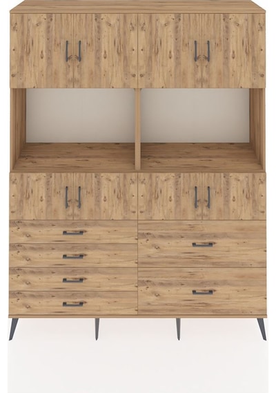Hyperion Gardrop 8 Raflı 6 Çekmeceli 8 Kapaklı 176x44x221 Çam-çam Beyaz Hyperion Gardrop 8 Raflı 6 Çekmeceli 8 Kapaklı 176x44x221 Çam-çam Beyaz