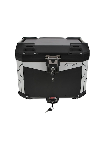 GP Kompozit Universal 37 lt Alüminyum Motosiklet Çantası Siyah