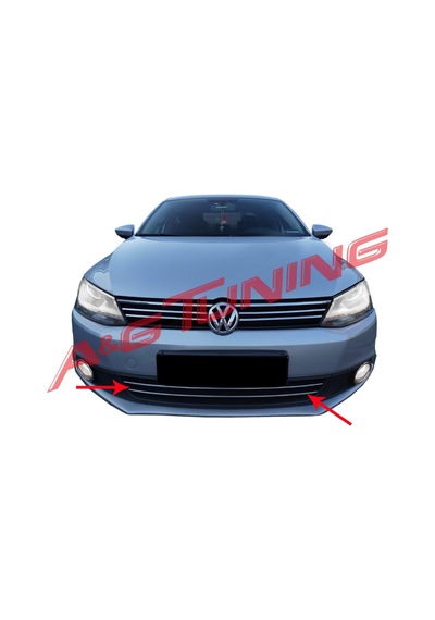 Vw Jetta Krom Ön Tampon Çitası 2 Prç 2011-2014 Arası Paslanmaz Çe N11.1187