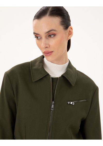 Pierre Cardin Kadın Haki Ceket 50290809-vr027 Haki