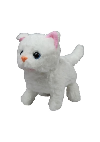 Vrd10644 Peluş Evcil Kedi Sesli Ve Hareketli Çok Renkli