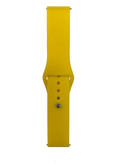 Galaxy   Uyumlu  Watch 46mm Band Serisi 22mm Klasik Kordon Silikon Strap Kayış-sarı