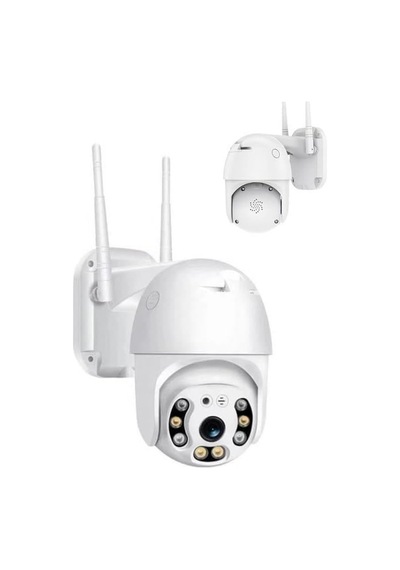 Cmr-12 Beyaz 360 Görüş Hareketli Wi-fi Akıllı Ip Güvenlik Kamerası Dış Mekan Kamerası