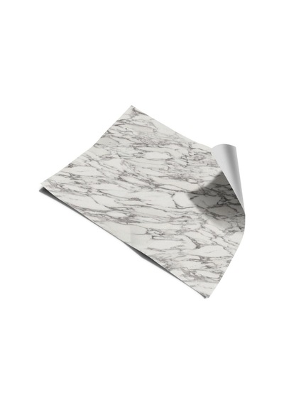 Masa Kaplama Folyo Kendinden Yapışkanlı Laminasyonlu Beyaz Siyah Mermer Desen 100cmx150cm