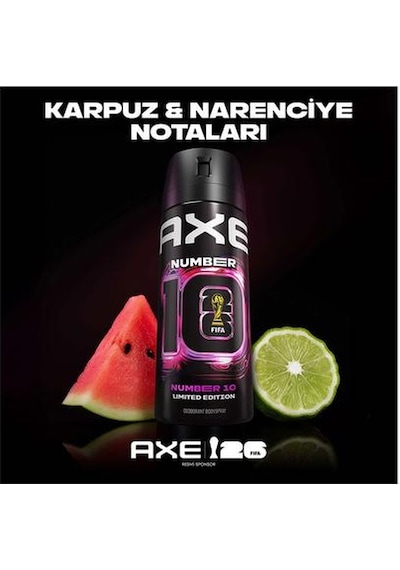 Axe Erkek Deodorant Number 10 Body Spray Limited Edition 150 Ml