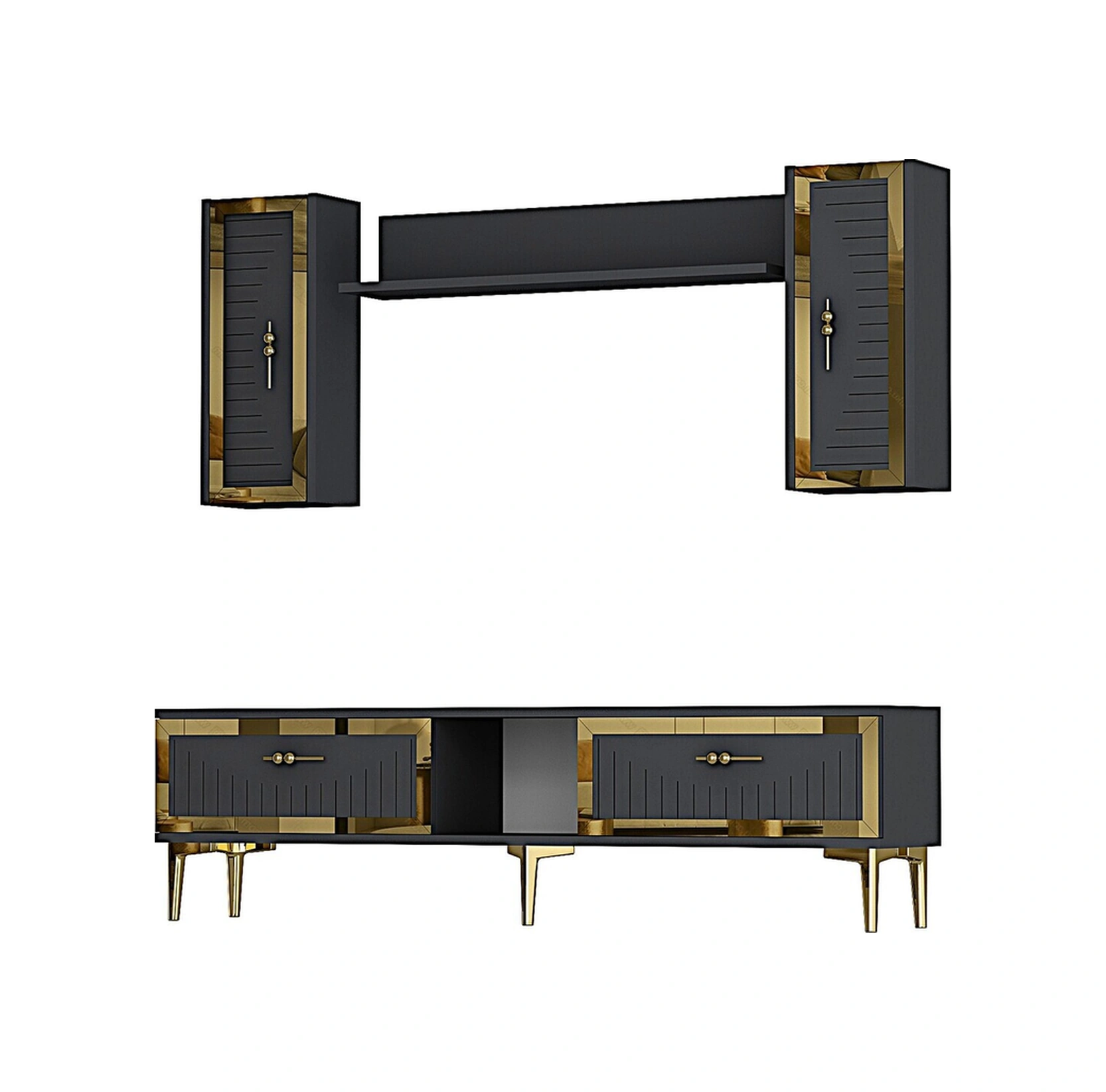 Tvr1501ag - Tuna150 Tv Ünitesi Antrasit Gold 150cm Antrasit Gold
