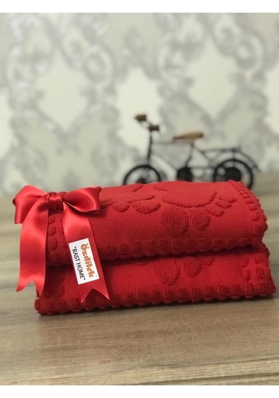 Özdilek Banyo Ayak Havlusu 2'Li(Kırmızı)