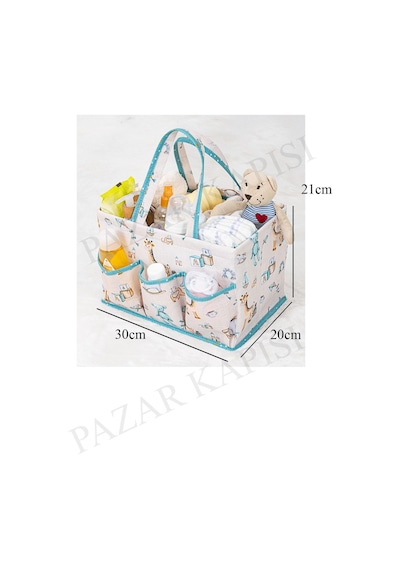 Baby Bebek Bakım Çantası Çok Gözlü Organizer Mavi